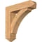 Ekena Millwork Thorton Arts and Crafts Smooth Bracket w/ Offset Brace, Western Red Cedar, 7 1/2"W x 30"D x 30"H BKT0806X30X30THR03SWR - alternate 1